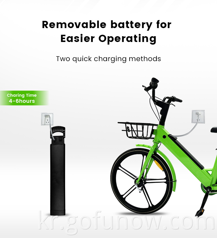 GOFUNOW BLUETOOTHS GPS BLE LOCK SMART CITY 공유 EBIKE 전기 자전거 렌터링 라이드 공유 EV 솔루션 자전거 임대 시스템